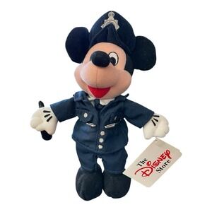 British Policeman Mickey Mouse Disney 10" Bean Bag Plush